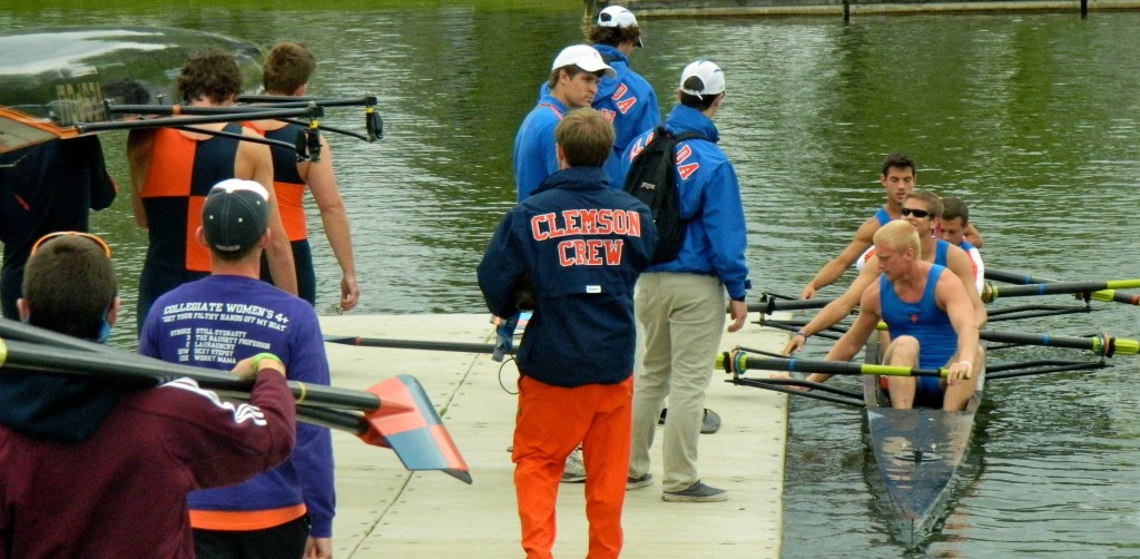 A launch dock at the April 2012 SIRA Regatta in Oak Ridge, Tennessee