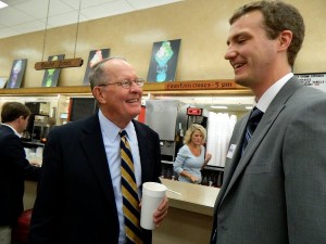 Senator Lamar Alexander at Hoskins Drug Store