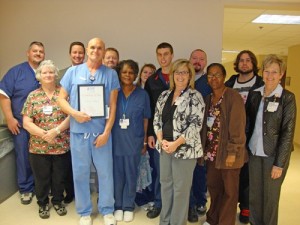 Bobby Abshire with Co-workers