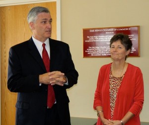 Roger Collins Visits Oak Ridge