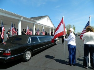 Chris Ward Family Leaves Funeral