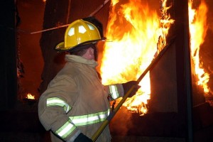 Marlow Firefighter at Mobile Home