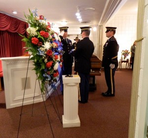 Military Honor Guard Folds Flag