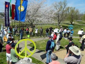 OREPA Demonstrators at Friendship Bell