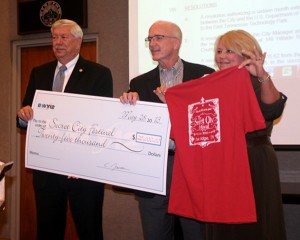B&W Y-12 Secret City Festival Check Presentation