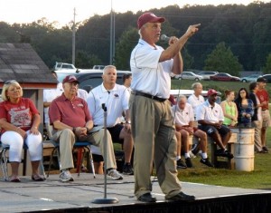 Coach Joe Gaddis at Wildcat Day