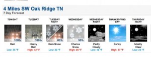 Thanksgiving Week Forecast