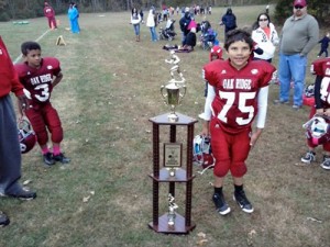 Treí-Roan Vann and Football Trophy