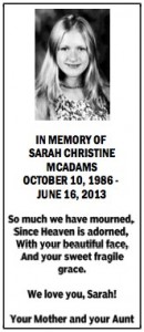 Sarah Christine McAdams