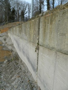 Blankenship Bleachers Retaining Wall