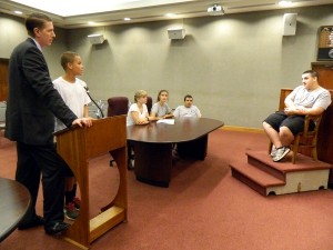 Glenn Shinaberry at Student Citizens Police Academy