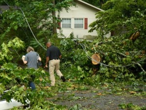 Janet Bowker on Plymouth Circle and Storm Debris