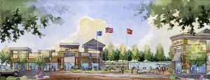 Oak Ridge Village Area Rendering