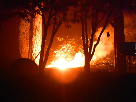 Electric Line Fire on North Seneca Road