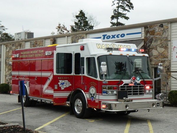 Anderson County Hazardous Materials Truck at Toxco