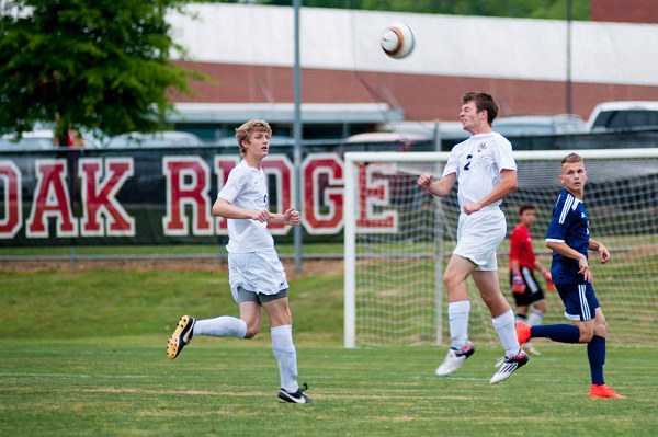 Oak Ridge Wildcats Jacob Calhoun and Hardin Valley