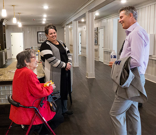Alexander Guest House Jean Stone, Jody Daugherty, and Rick Dover on Sept. 23, 2015