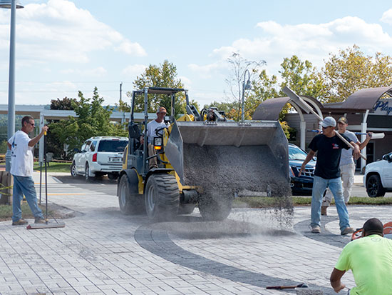 Jackson Square Fountain Work