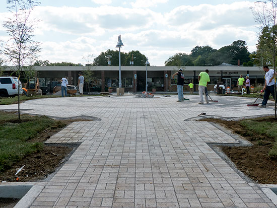 Jackson Square Interactive Fountain Work