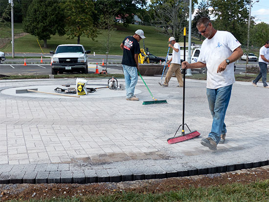Jackson Square Interactive Fountain Work