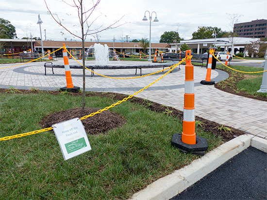 Jackson Square Landscaping and Fountain Sept. 28, 2015