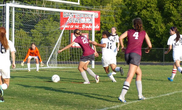 Oak Ridge Lady Wildcats Kate Hausladen and Central Bobcats
