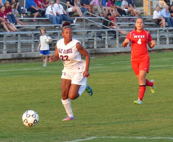 Oak Ridge Lady Wildcats Leah Scudder and West