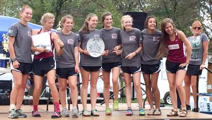 ORHS Girls Cross Country Team at Trinity Invitational on Sept. 19, 2015