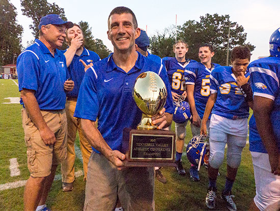 JMS 2015 TVAC Champions and Coach Wilson on Oct. 8, 2015