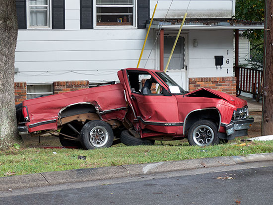 Waddell Circle Crash Truck Sept. 30, 2015