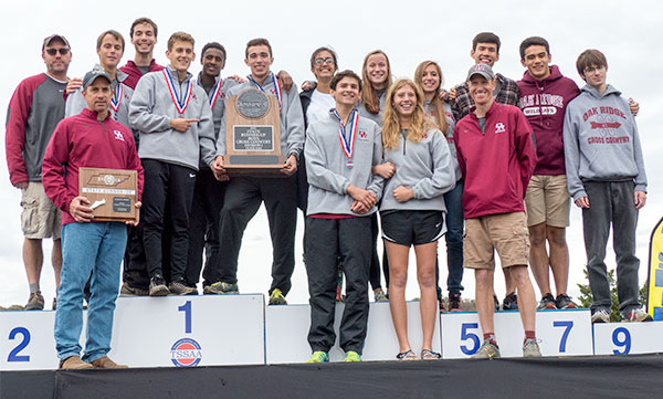 Oak Ridge Cross Country Seniors and Coaches Nov. 7, 2015