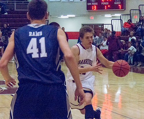 Oak Ridge Colton Wade against Grace Nov. 17, 2015