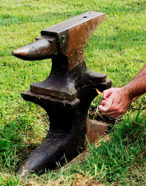 On July 4th, the Museum of Appalachia celebrates Independence Day in dramatic fashion. For nearly 30 years, the Museum has celebrated the Fourth of July by practicing the pioneer-tradition of “anvil-shooting.” (Photo courtesy Museum of Appalachia)