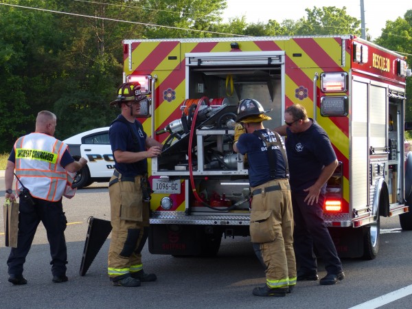 ORFD Rescue Truck at Two-Vehicle Turnpike Crash June 2 2016