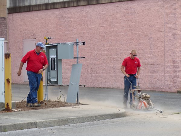 Main Street Oak Ridge Electrical Work Goody's July 18 2016 2