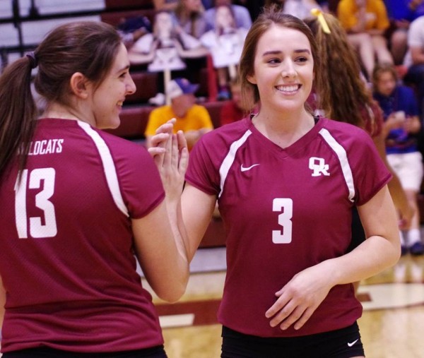 The Oak Ridge Lady Wildcats finished undefeated in the district at home against Central on Senior Night on Thursday, Sept. 22, 2016. (Photo by Jennifer Galloway)