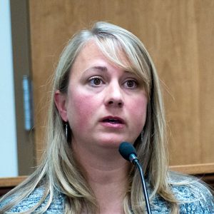 Witness Shellie Fellers, a registered nurse, is pictured above at a preliminary hearing for Vickie Gay Gilmore in Anderson County General Sessions Court on Friday, Oct. 21, 2016. (Photo by John Huotari/Oak Ridge Today)