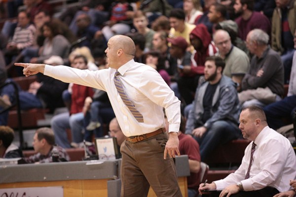Oak Ridge Coach Aaron Green is pictured above during a 68-38 Region 2-AAA quarterfinal win against West at home on Saturday, Feb. 25, 2017. (Photo by Luther Simmons)