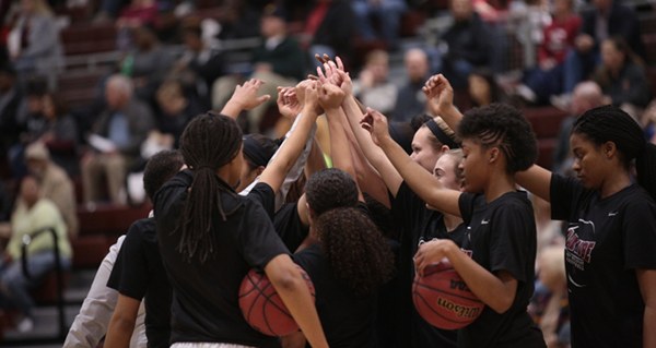 The Oak Ridge Lady Wildcats are pictured above before the 48-47 Region 2-AAA semifinal win over William Blount at Wildcat Arena on Monday, Feb. 27, 2017. (Photo by Luther Simmons)