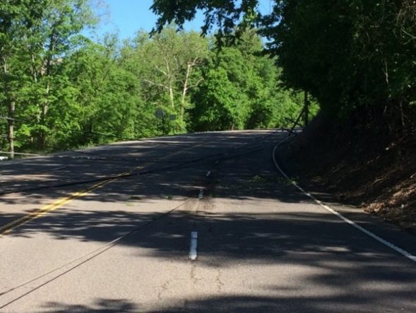 Clinton Highway Power Lines Down 3 May 1 2017