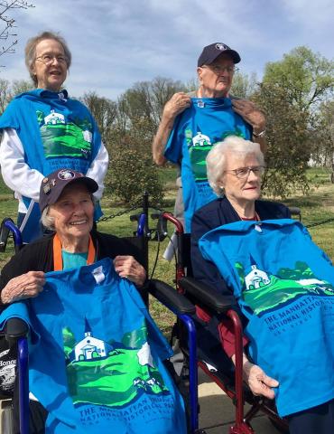 Honor Flight 2017 Manhattan Project Veterans Velva Irwin Hugh Barnett Sarah Archer Louise Keaton