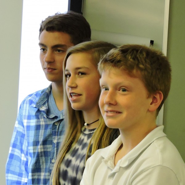 Students from Robertsville Middle School participate in problem-based learning, or PBL, that includes a NASA review panel. (Submitted photo)