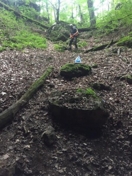 A teenager was rescued from a cave in Claxton on Thursday, July 27, 2017, and he was taken to a hospital to be evaluated for back and ankle pain, authorities said. (Photo by Anderson County Volunteer Rescue Squad)