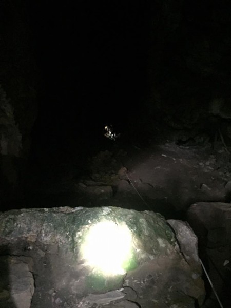 A teenager was rescued from a cave in Claxton on Thursday, July 27, 2017, and he was taken to a hospital to be evaluated for back and ankle pain, authorities said. (Photo by Anderson County Volunteer Rescue Squad)