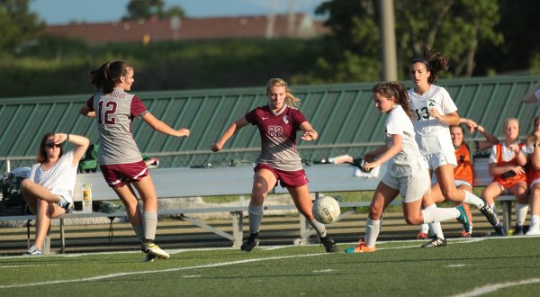 The Oak Ridge girls soccer team played at Knoxville Catholic on Tuesday, Aug. 15, 2017. (Photo by Luther Simmons)