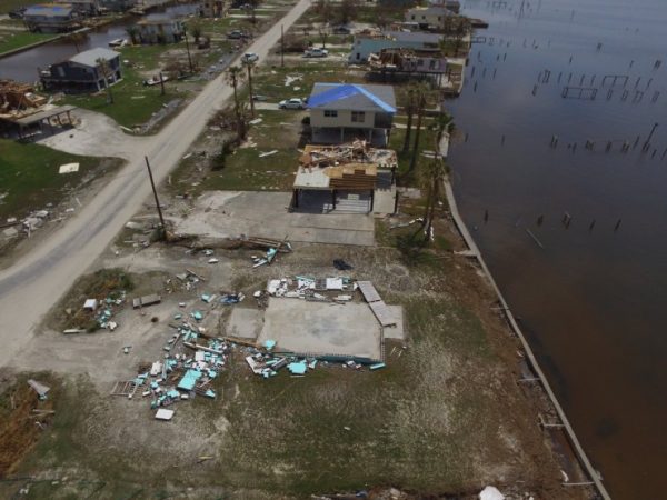 Oak Ridge National Laboratory is working with Texas A&M University-Corpus Christi to use drones to conduct imaging and survey missions across the City of Rockport, Texas, after Hurricane Harvey in late August 2017. (Picture courtesy ORNL on Twitter via Texas A&M University-Corpus Christi)