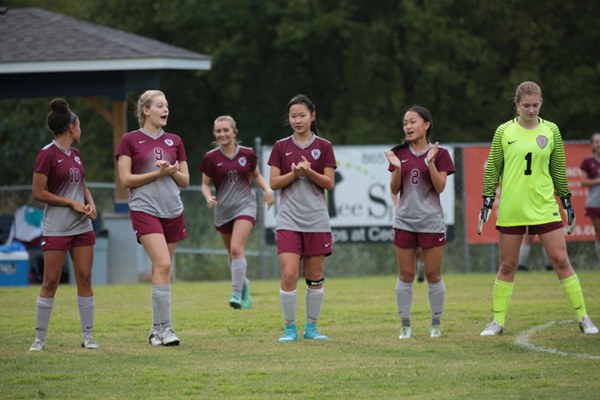 Oak Ridge Lady Wildcats are pictured above at Farragut on Wednesday, Sept. 13, 2017. (Photo by Luther Simmons)