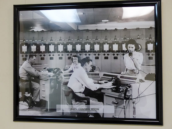 The K-25 Control Room is pictured above at the K-25 History Center on Thursday, Oct. 19, 2017. (Photo by John Huotari/Oak Ridge Today)