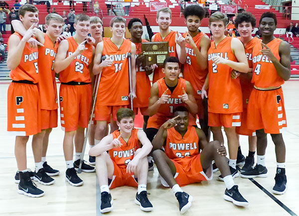 The Powell Panthers won the District 3-AAA championship, beating Oak Ridge 60-58 at Halls on Saturday, Feb. 17, 2018. (Photo by John Huotari/Oak Ridge Today)