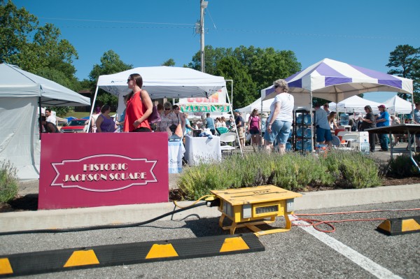 The Lavender Festival is pictured above in Jackson Square on Saturday, June 16, 2018. (Photo by Julio Culiat)